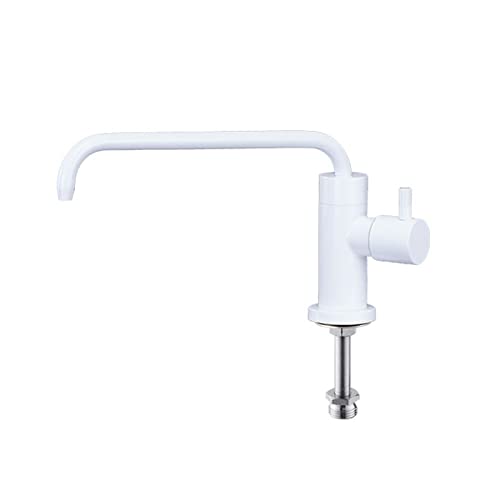 Robinet de filtre à eau blanc acier inoxydable au design épuré