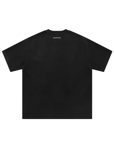 Aelfric Eden Oversized Mens T-Shirt Reflective Strip Suede Tee with Brand Embroidery Detailing2