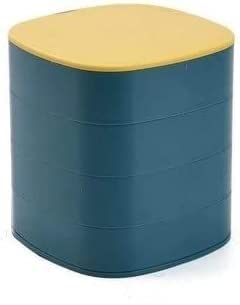 MRKU Caja de Almacenamiento de Accesorios giratoria, Caja de Almacenamiento en Capas para Pendientes, Horquillas, tocados y Espejos