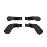 Tiardey 4Pcs Back Paddles Replacement Metal Stainless Steel Trigger Locks for Xb0x One Elite Controller Series 2（Black）