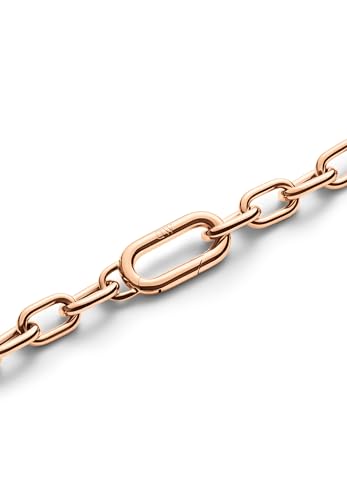 Image of Daniel Wellington Crystal Link Silver Chunky Chain Necklace for Women