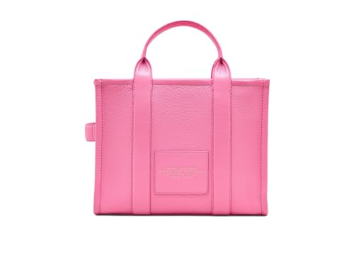 Image of Marc Jacobs The Leather Medium Tote Bag Petal Pink One Size