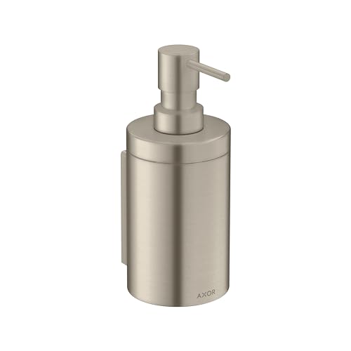 AXOR Universal Circular Modern Bath and Kitchen Sink Soap dispenser in Brushed Nickel, 42810820