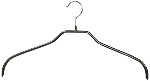 マワ すべり落ちない MAWAハンガー 「Man シリーズ」 シルエット41 ラメブラック 2本組 MA3212LBK