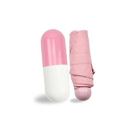 Mały Parasol Unbrella z Etui Na Kapsułki Kompaktowy Parasol Składany Parasol Tęsknić Wiatroodporny