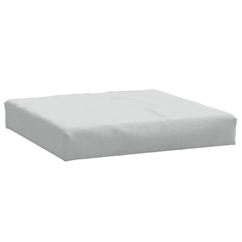 vidaXL Cojín para sofá de palets Tela Gris Claro Melange 60x60x9,5 cm, cojín palets, cojín de jardín, cojín de Silla, cojín, cojín de Exterior