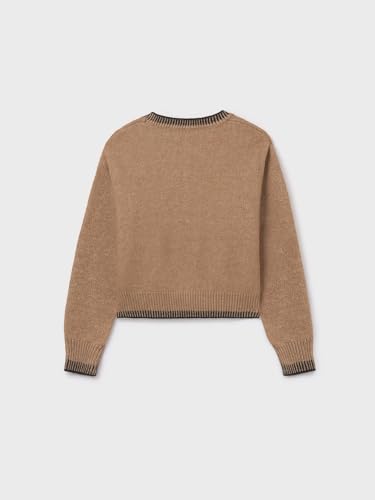 Mayoral Jacquard Jumper for Girls Camel2