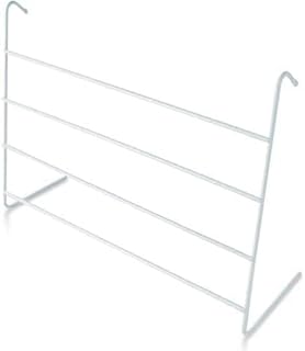 AAMEN 4 Bar Radiator Airer, Clothes Drying Rack , Metal Radiator Towel Rail, 2M Drying Space, Anti-Scratching End Caps(H17cm x W50cm x D14.5cm) (2)
