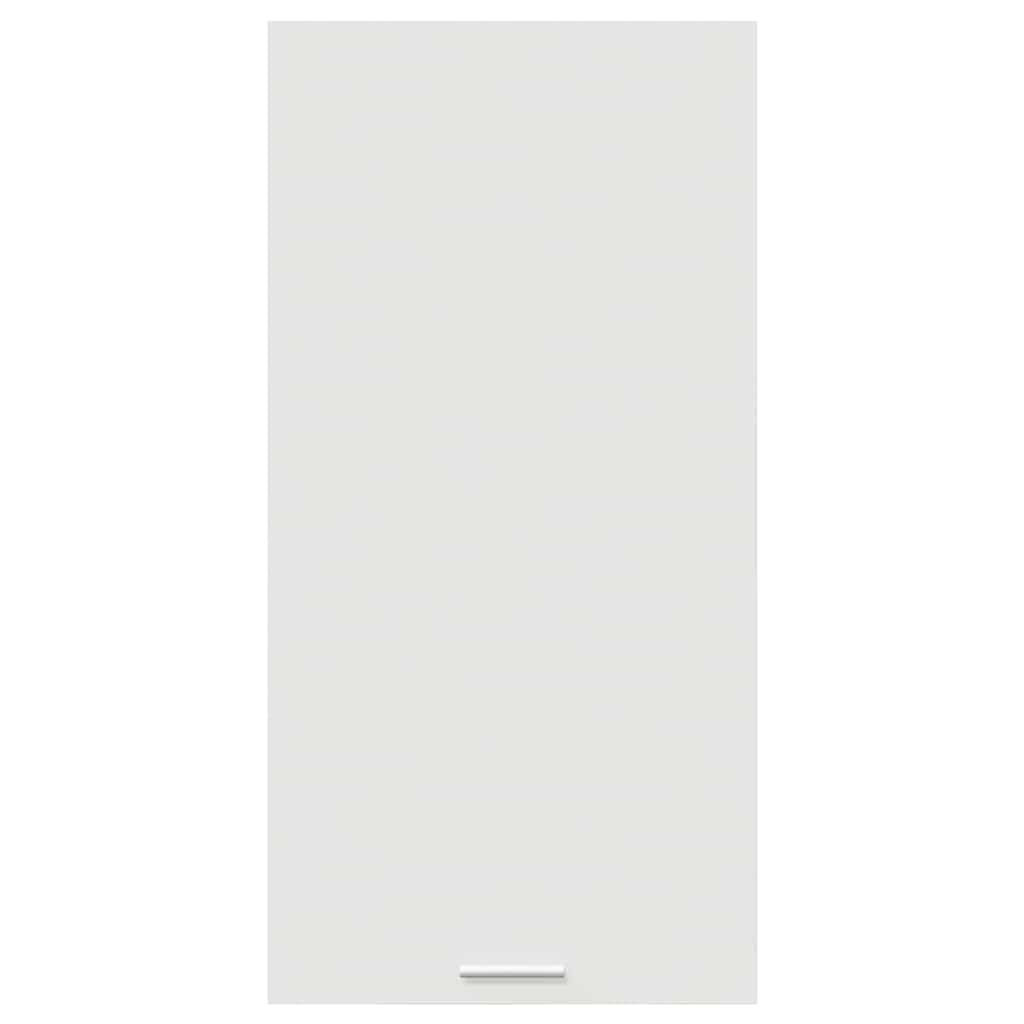 Armadietto pensile bianco in legno 50x31x100 cm con molto spazio, mobile da cucina moderno, robusto e durevole, ideale per cucina, interni, pratica soluzione di archiviazione