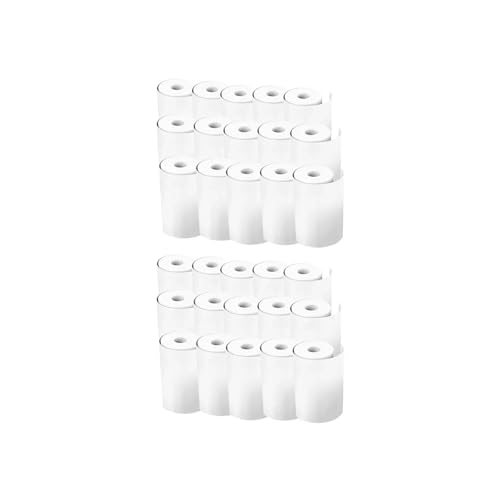 papel térmico Papel de recarga for impresión cámara instantánea térmico impresora fotográfica la mayoría cámaras instantáneas niños (57 x 25 mm) Blanco sin adhesivo(30 Rolls)