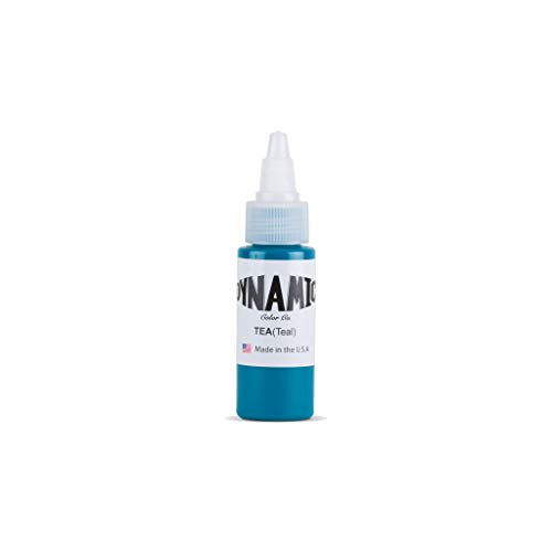 Dynamic Color Co Teal Tattoo Ink  Professional Long-Lasting Tattooing Inks - 1 Ounce Bottle