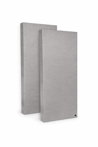 Image of Acoustic Rockwool Sound Absorption Panels 24 inch x 48 inch x 3 inch (Set of 2) | NRC 0.9 Noise Reduction Wall Panels | Rock Wool for Soundproofing Studio, Home & Office (Champagne Sand)