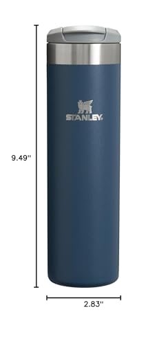 Image of Stanley AeroLight Transit Bottle 20 oz | Locking Drink Through Lid | Leak Resistant Water Bottle or Coffee Travel Mug | Lightweight Insulated Stainless Steel | BPA-Free | Navy