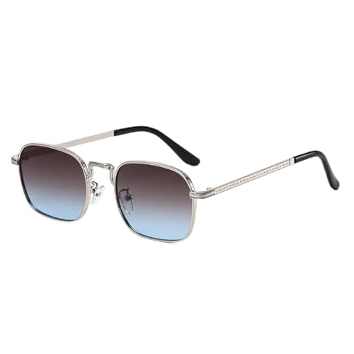 Lunettes de soleil vintage monture métal UV400 contre l'éblouissement