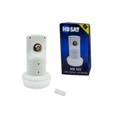 Set HDSAT - Parabola satellitare in fibra composita, 60 cm + LNB singolo + decoder satellitare Astra HD + mappa
