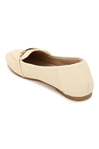 Image of Van Heusen Womens Cream Ballerinas Ballet Flat