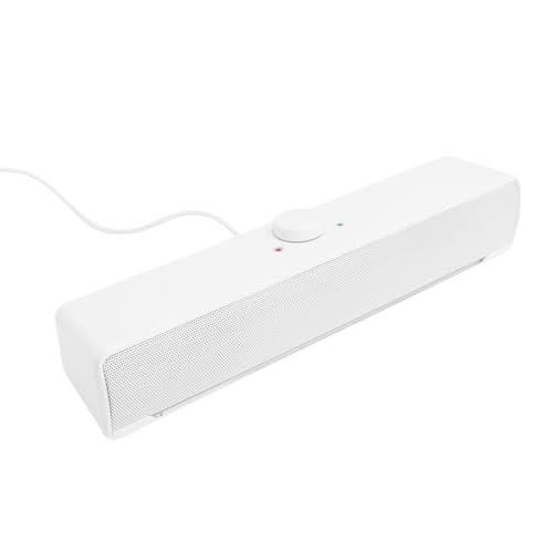 SUNGOOYUE Haut-Parleur de Bureau, Haut-Parleur D'Ordinateur de Conférence, Son 3D Immersif avec Effets de Lumière Dynamiques, compatibilité USB Aux pour PC, Ordinateur Portable,