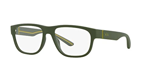 Image of Armani Exchange mens Ax3102u Universal Fit Square Prescription Eyewear Frames
