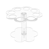 Toyvian Soporte Para Helados Transparente De 8 Agujeros Soporte Para Comida Cono De Helado Para Cumpleaños Para Cono De Crema Transparente Para