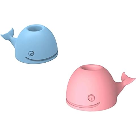 LAIXIABAO 2 Pcs Vent Pen Holders Cute Animal Penholders Silicone Pen Pots for Home Office Desktop Kid Cover