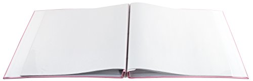Image of MCS Expandable 10-Page Baby Scrapbook Album with Photo Opening Cover and 12 x 12 Inch Pages, 13.5 x 12.5 Inch, Baby Pink Expressions