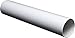 Lüftungsrohr Rundrohr Rundkanal aus ABS-Kunststoff. Rohrkanal Abluftrohr oder Zuluftrohr. Lüftungssystem PVC Ø100, Ø125, Ø150 mm (Ø125mm; L=0,5m / 50cm)