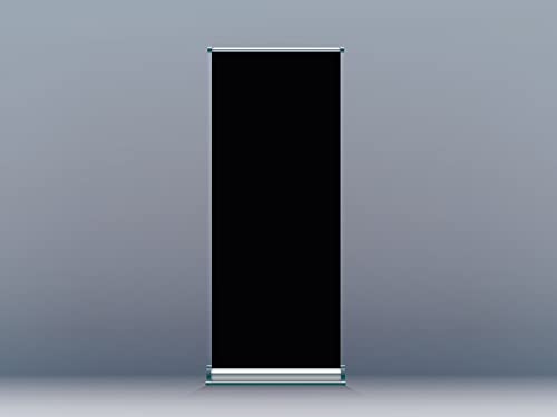 Oedim Roll Up Croma Nero, 85 x 200 cm, Stampa inclusa Massima qualità di stampa, Anti curvatura, anti-ribaltamento, espositore pubblicitario arrotolabile.