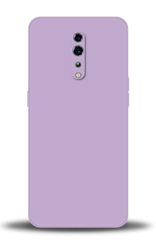 WUACYEAMING Compatible con OPPO Reno Z Case, Funda Silicona Premium Líquida Resistente Arañazos, Antihuellas Dactilares, Prueba Golpes Cover Carcasa de TPU-Morado