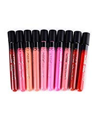 Buytra 10-Piece Beauty Makeup Lip Gloss Velvet Matte Waterproof Cosmetic Lipstick
