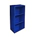 AntonaShop Libreria Colorata Componibile Modulare Legno MDF Laminato Mobile Scaffale (Blu)
