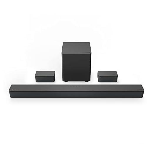 VIZIO M-Series 5.1 Premium Sound Bar with Dolby Atmos, DTS:X, Bluetooth, Wireless Subwoofer, Voice Assistant Compatible, Includes Remote Control - M51ax-J6