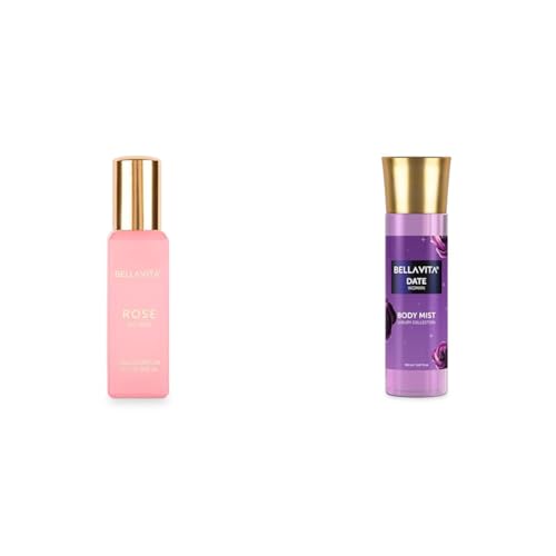 Image of Bella Vita Luxury Rose Woman Eau De Parfum Date Women Body Spray Mist Perfume For Refreshing Floral & Vanilla Long Lasting Fragrance With Pink Pepper And Red Fruits 150 Ml