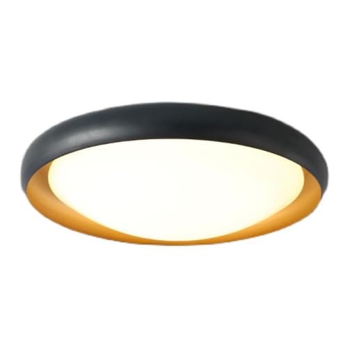 Plafonnier noir pour couloir sombre avec éclairage modulable 3 CCT