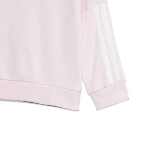 adidas Unisex Baby Essentials Jogger Track Suit, Clear Pink/White/White, 6-9 Months