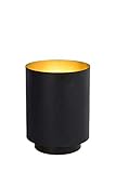 Fabricado en metal Lucide 45588/01/30 - Lámpara de mesa, metal, 40 W, color negro, dorado mate y latón