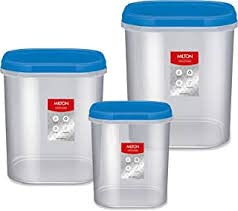 Container Organizer Set with Carrying Handles, 66 Ltr & Multicolour, 50 X 40 X 33 cm