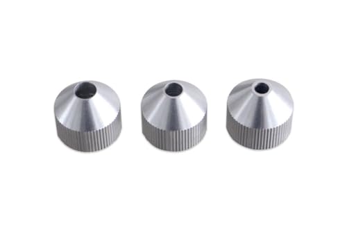 Foto von HENDI Fondanttrichter, mit drei verschiedenen Düsen, Griff aus Polypropylen, Dosieren, Dekorieren, Geschirrspülmaschinengeeignet, 1,5L, ø190x(H)220mm, Edelstahl