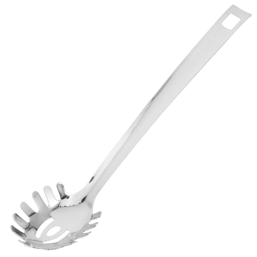 HOLIDYOYO Filtro Per Spaghetti Utensile Da Portata in Acciaio Inox Cucchiaio Per Pasta Scolapasta Per Uso in Cucina