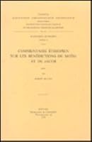 Commentaire Ethiopien Sur Les Benedictions de Moise Et de Jacob: T. 9042904518 Book Cover