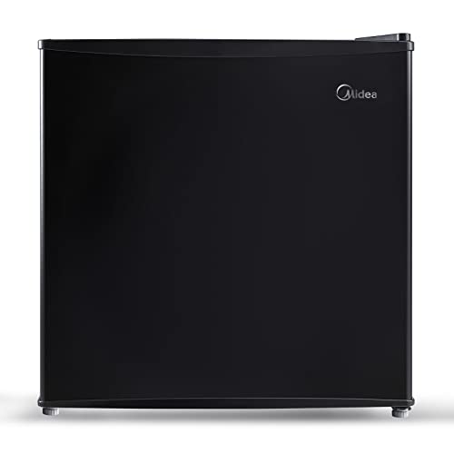 Midea WHS65LB1 Compact Single Reversible Door Refrigerator, 1.6 Cubic Feet(0.045 Cubic Meter