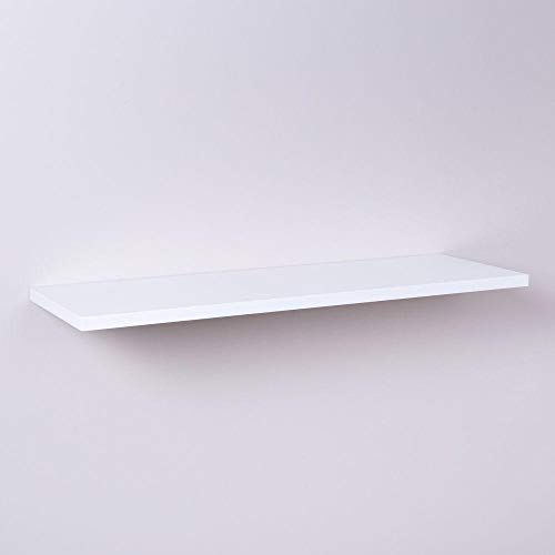 Kit Com 3 Prateleiras Brancas 60x20cm Com Suporte Invisível