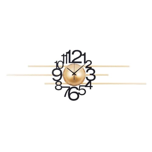 Horloge pour mur silencieuse et légère pour habiller un grand mur de salon vide