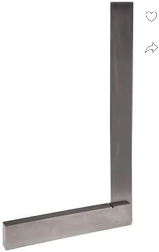 TRI-SQUARE 12INCH (300MM) FOR ENGINEERING AND CARPENTRY MEASURES RIGHT ANGLE OR 90 DEGREE L SHAPED STEEL TRI-SQUARE HAND TOOL (PACK OF 1)