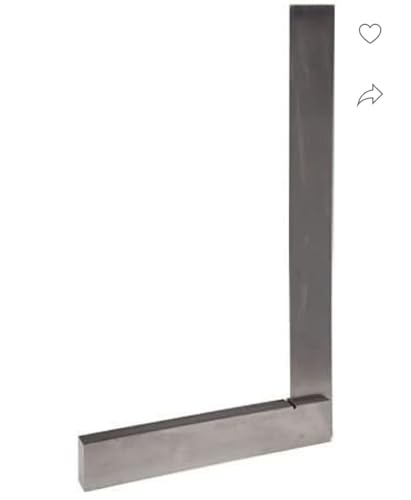 TRI-SQUARE 12INCH (300MM) FOR ENGINEERING AND CARPENTRY MEASURES RIGHT ANGLE OR 90 DEGREE L SHAPED STEEL TRI-SQUARE HAND TOOL (PACK OF 1)