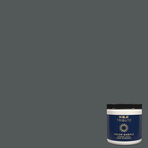 KILZ TRIBUTE Paint & Primer, Interior, Color Sample, Typewriter, 8 Ounces
