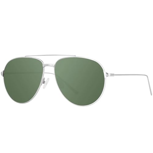 Lunettes de soleil polarisées XXL homme élégance en métal grand confort 8223