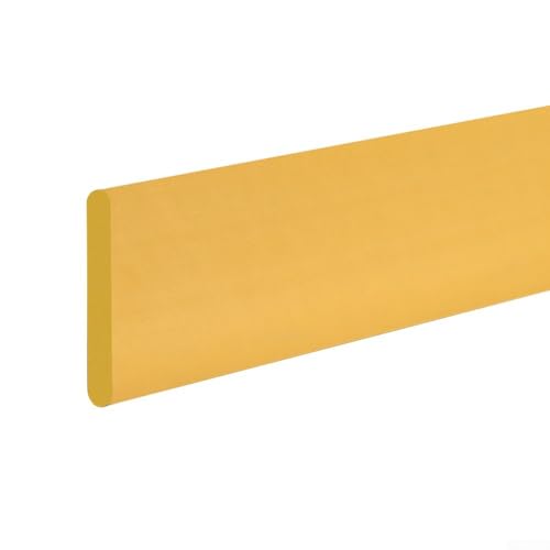 Baseboard Wall Stickers for Sill, Door Frame and Wall Waist Line Decorative Trim, 200cm x 8cm, Compatible with Corners, for Easy Cut to Size（Yellow）