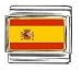 Spain Flag Italian Charm Bracelet Link