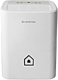 Ariston DEOS 16S Wifi - Deumidificatore Casa Muffa Portatile 16L/24h Adatto per Bagno e Ambienti Fino 44㎡, Piccolo e Assorbi Umidità 24,5x35x51 con Timer di Accensione Automatica, Consumo Massimo 430w