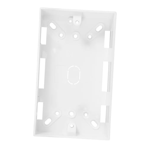 HONITANO Caja de Base para Enchufe de Superficie Caja Eléctrica Gruesa para Suelo Soporte Seguro para de Corriente Fácil Instalación Color Blanco Compatible con Modelo